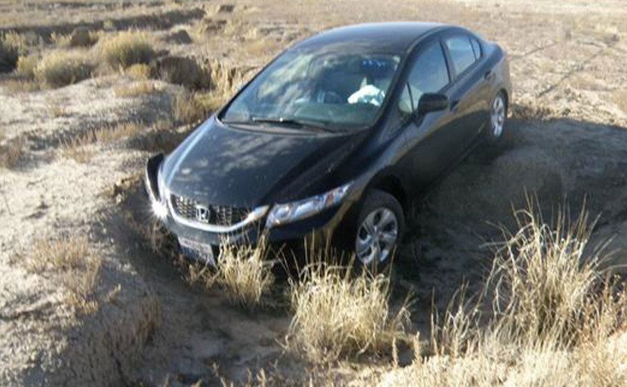 A photo of Michael’s car.