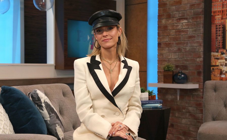 A photo of Cavallari during an interview.