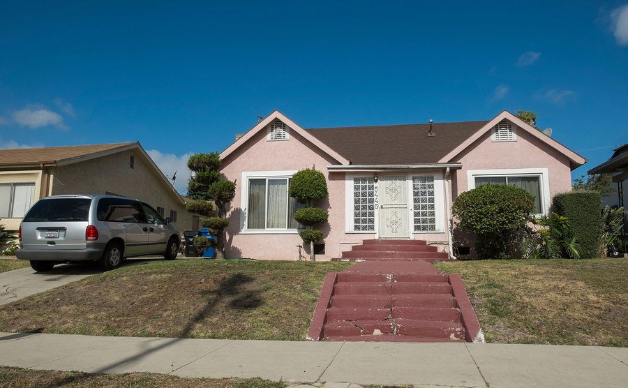 An exterior shot of Michael and April’s home.