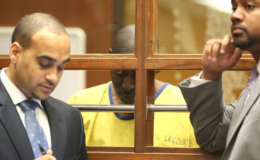 Michael appears in court.