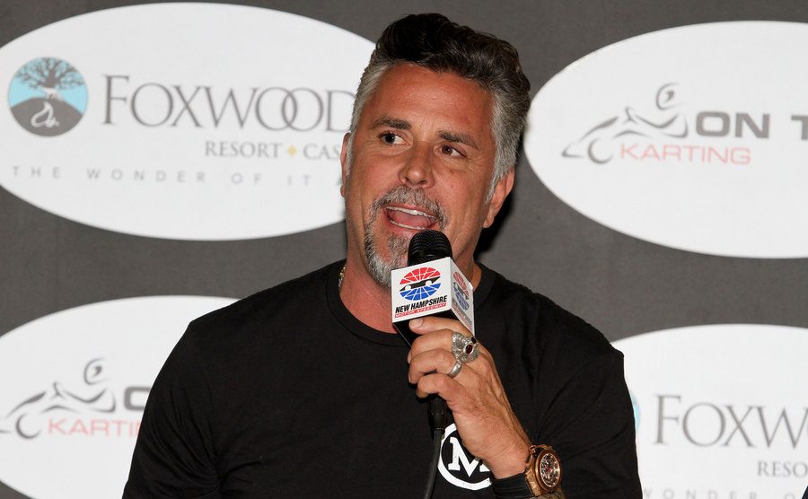 A photo of Richard Rawlings of Gas Monkey Garage at a press conference.