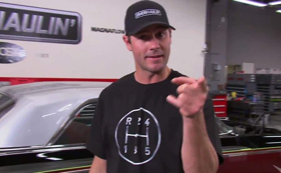 A still of Chris Jacobs during an episode.