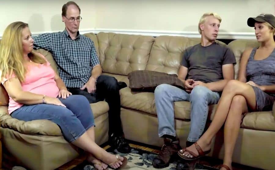 Kim and Barry sit with Ethan and Olivia to talk.