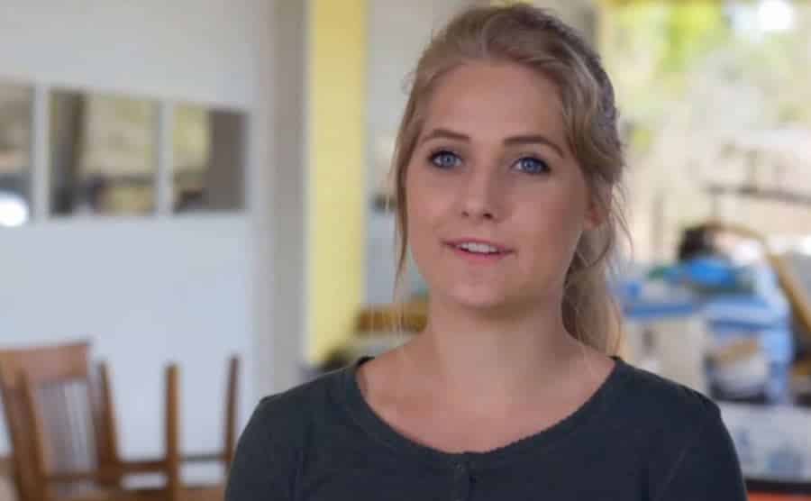 Lydia speaks during an episode.