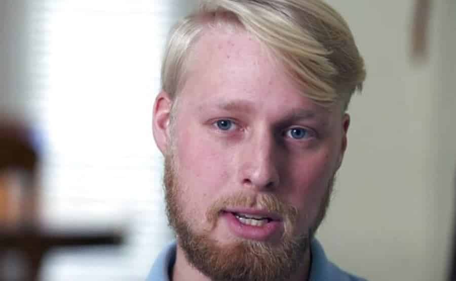 Ethan speaks during an interview.