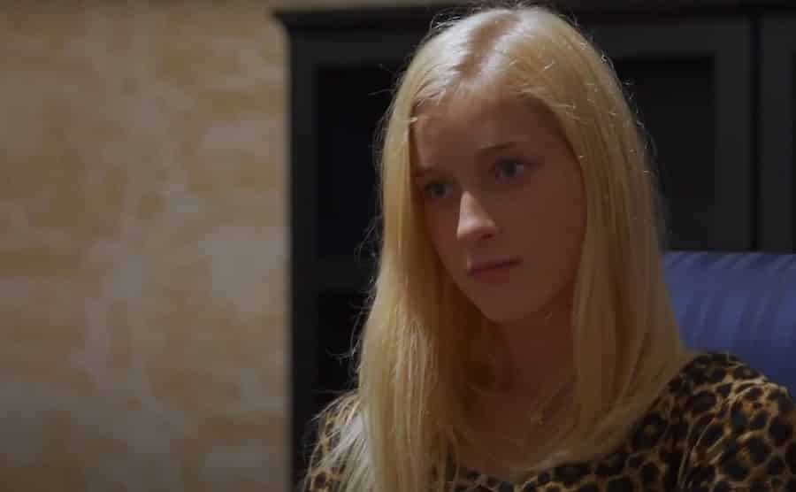 A still of Amber confronting her mother.