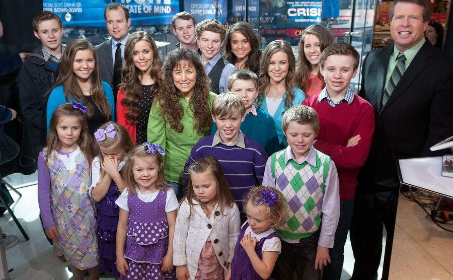 A photo of the Duggar family.