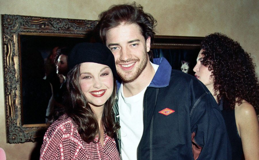 Ashley Judd and Brendan Fraser during Wynonna Judd Press Event.