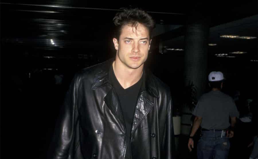 Brendan Fraser Sighting at LAX.
