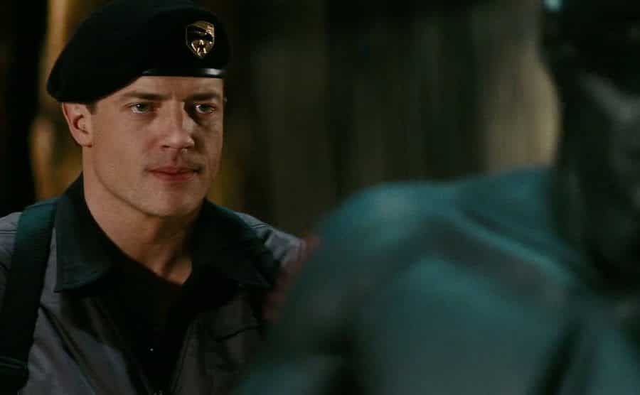 Fraser in a still from G.I. Joe: The Rise of Cobra