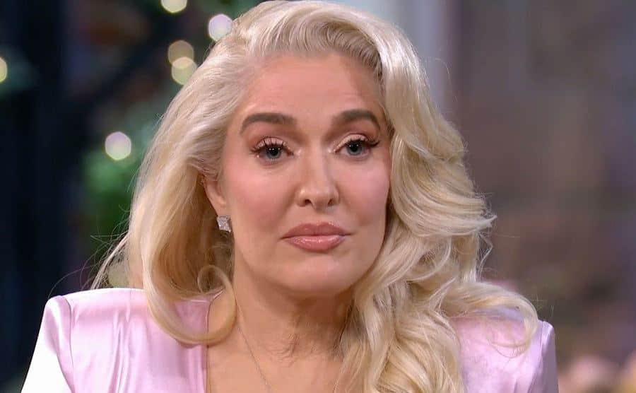 Erika speaks during an interview.