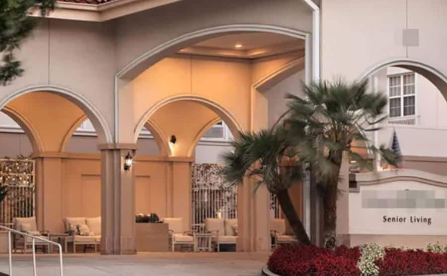 An exterior shot of the senior living facility.