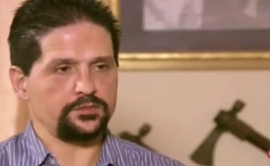 A still of Gary Hall during an interview.