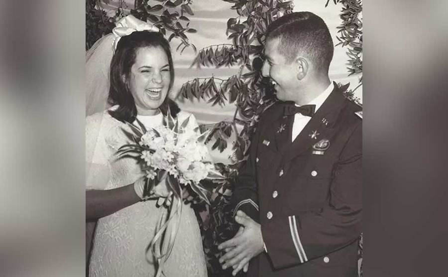 Ina and Jeffrey Garten on their wedding day.