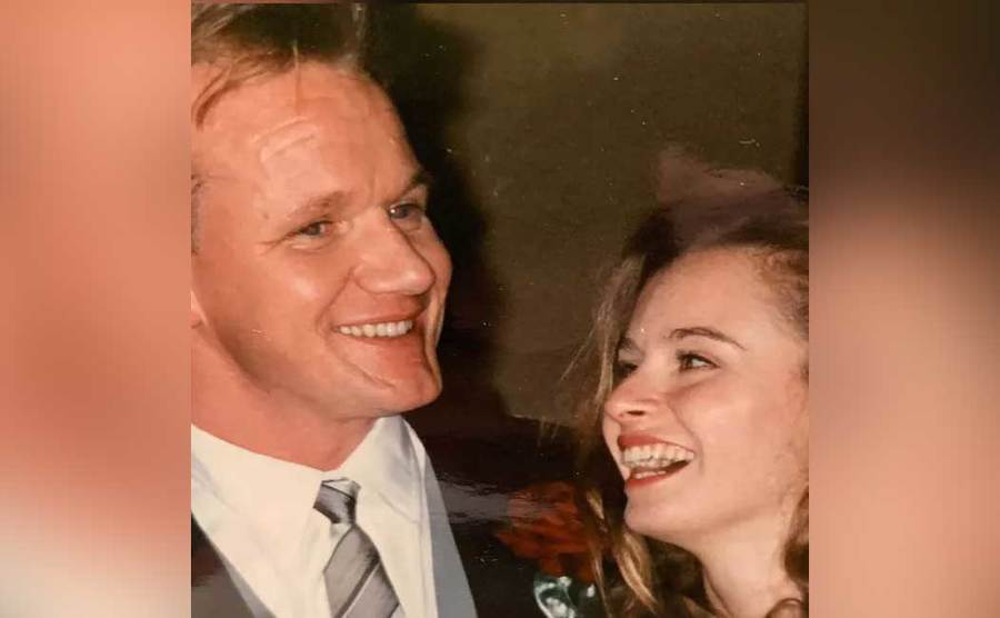 A photo of Gordon and Tana Ramsay.