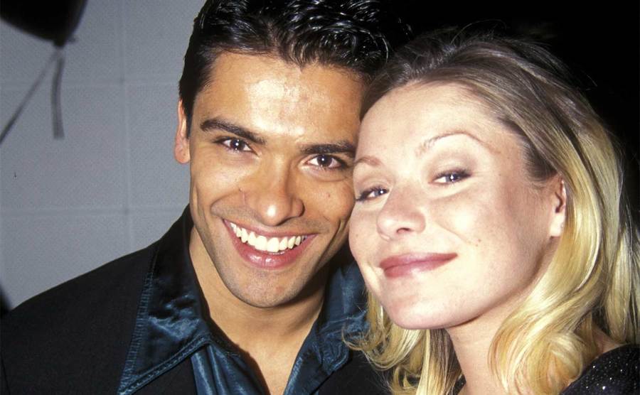Mark Consuelos and Kelly Ripa during 24th Annual Daytime Emmy Awards.