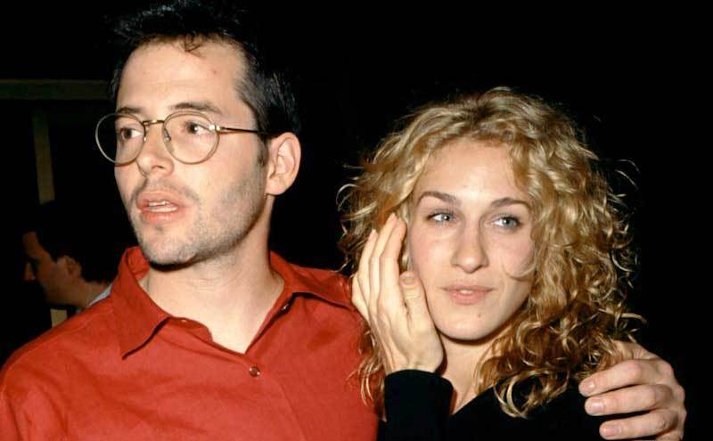 Matthew Broderick and girlfriend actress Sarah Jessica Parker pose for a portrait.