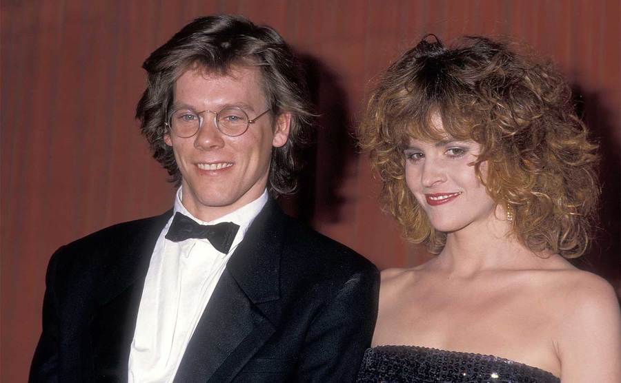 Kevin Bacon and actress Kyra Sedgwick attend the 45th Annual Golden Globe Awards.
