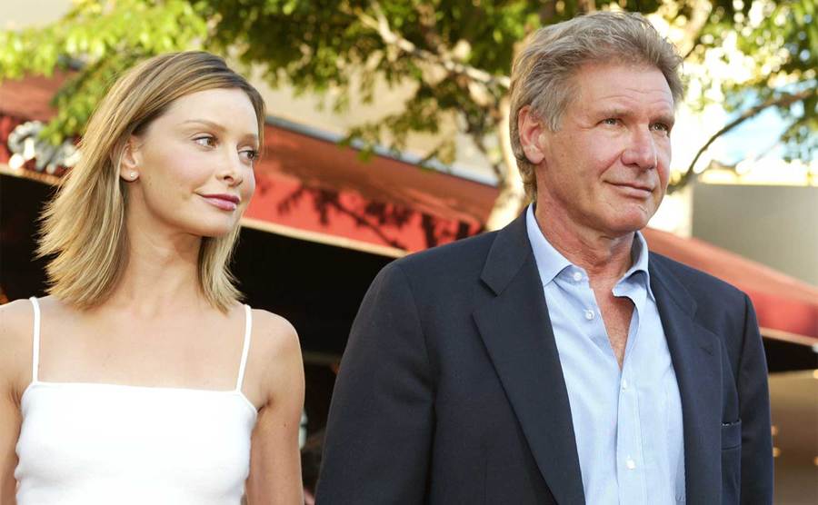Harrison Ford and Calista Flockhart at the premiere of