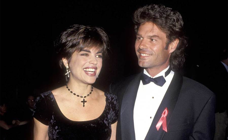 Lisa Rinna and Harry Hamlin attend an event.