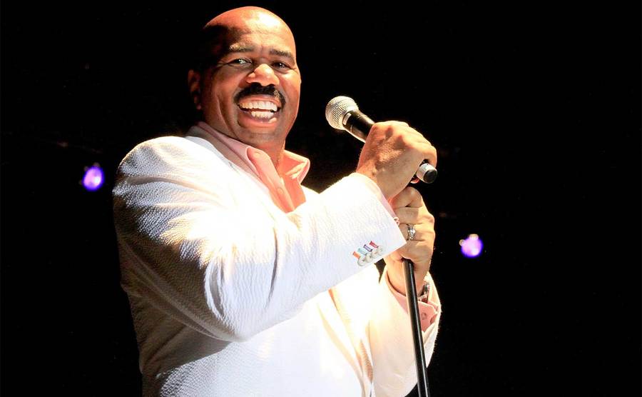 Steve Harvey hosts at the Mandalay Bay Events Center.
