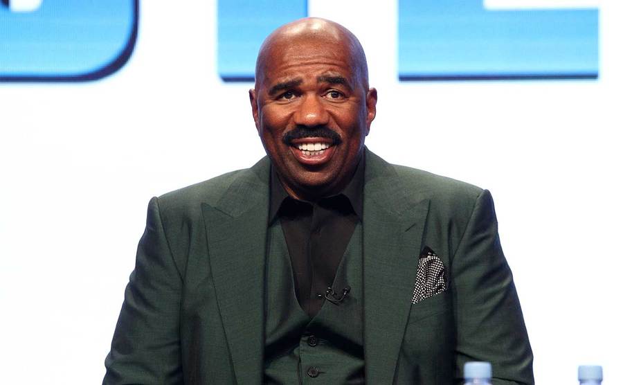 Steve Harvey of ‘STEVE’ speaks onstage.