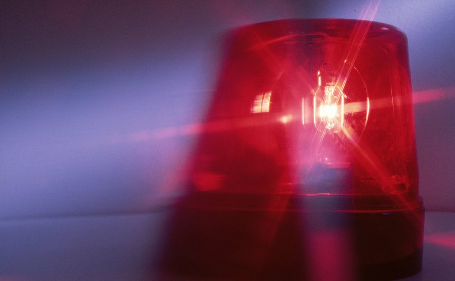 A photo of a police siren.
