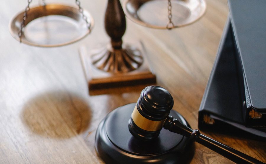 A picture of a court gavel.