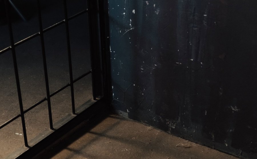 A picture of a prison cell.
