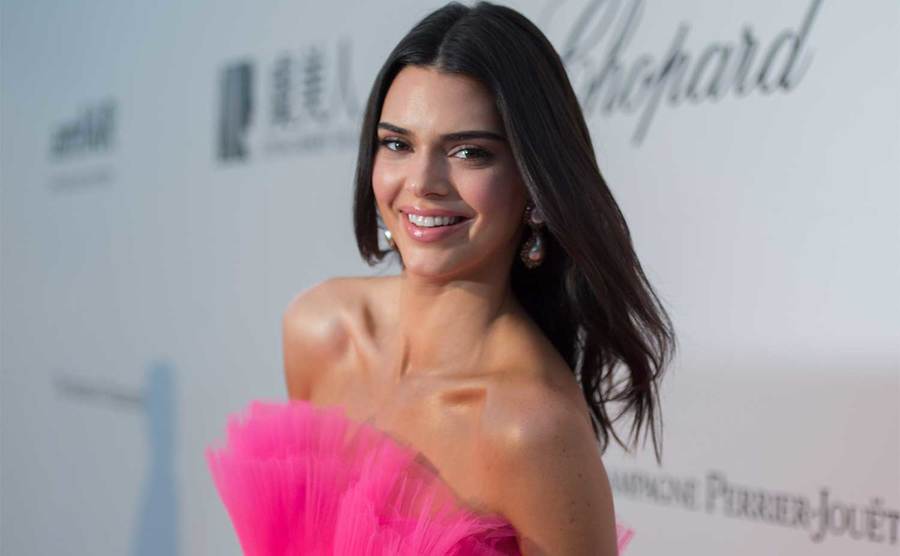 Kendall Jenner attends the amfAR Cannes Gala.