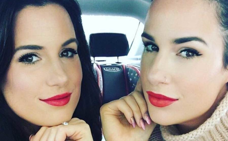 A selfie of Manning and Jessica Dunagan in the car.