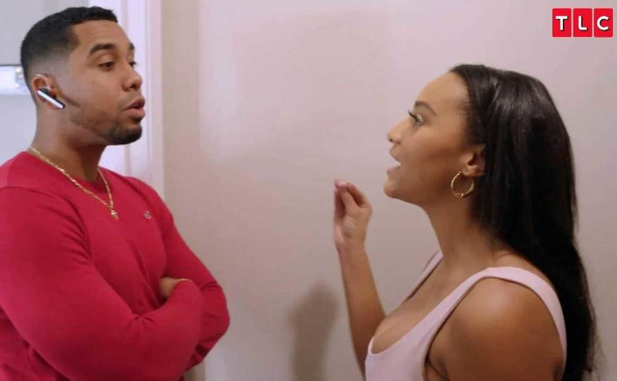 Pedro and Chantel are fighting in the hallway.
