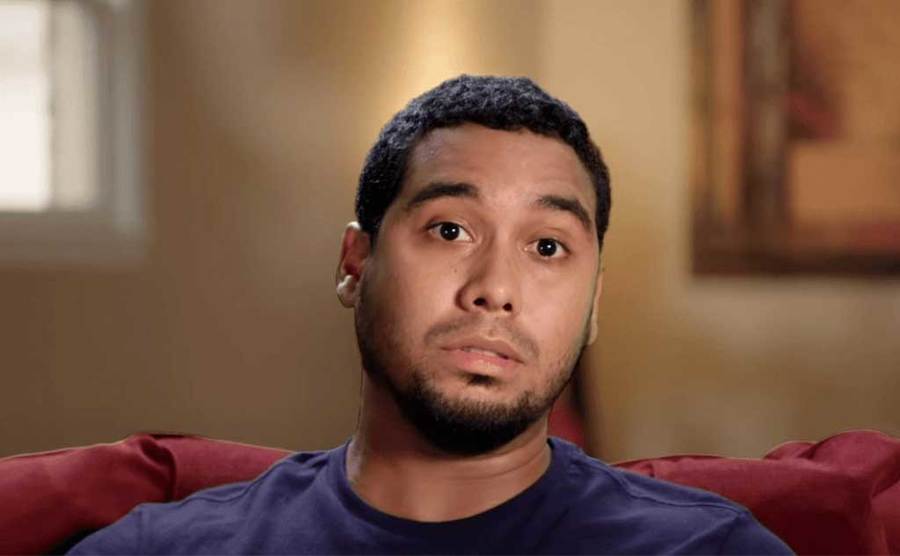 A still of Pedro Jimeno taking part in an interview.