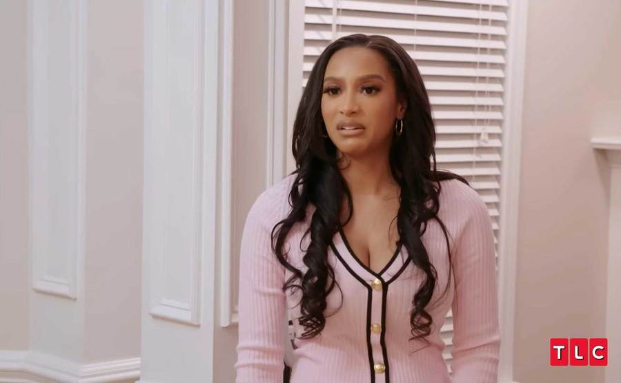 Chantel looks upset in a still from the show.