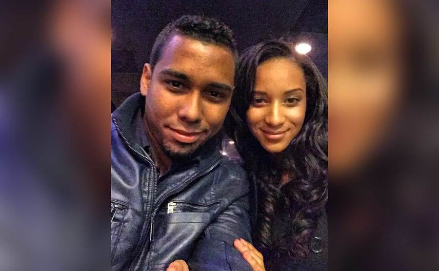 a SELFIE OF Chantel Everett and Pedro Jimeno.
