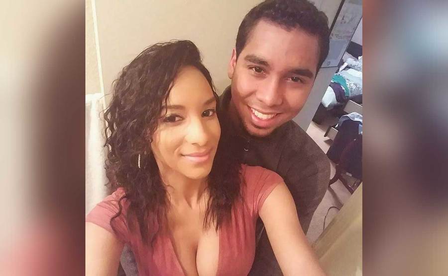 A selfie of Chantel Everett and Pedro Jimeno.