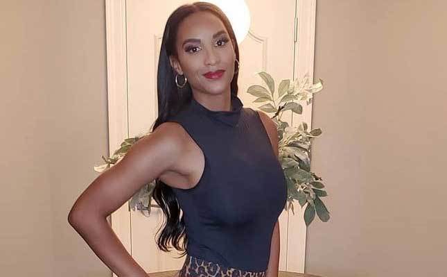 Chantel Everett poses at home.