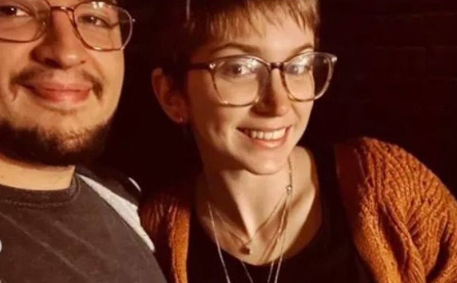 A photo of Adkins with her partner.