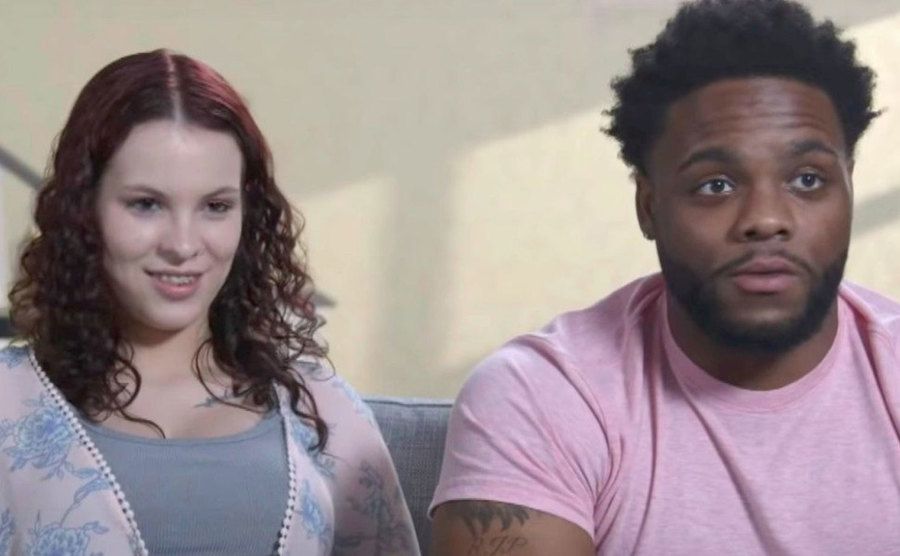 A still of Bennett with her new boyfriend during an episode from the show.