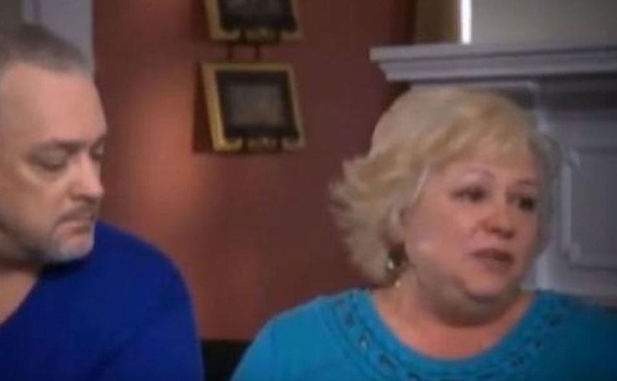 A video still of Ron and Iva during an interview.