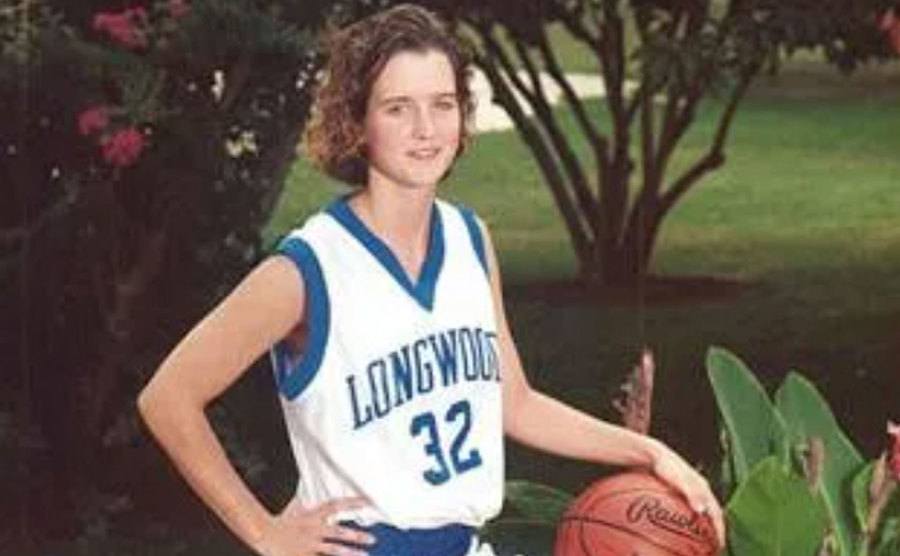 A dated picture of Amy at home.