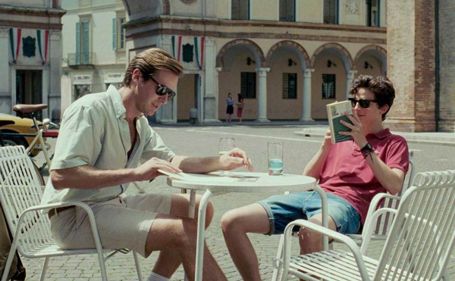 Armie Hammer and Timothée Chalamet in a still from Call Me By Your Name.
