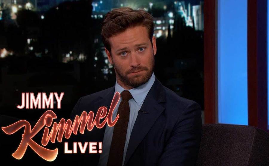 Hammer is on Jimmy Kimmel Live.