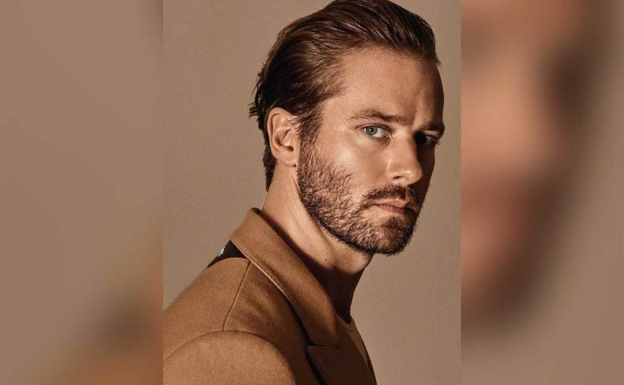 A portrait of Armie Hammer.