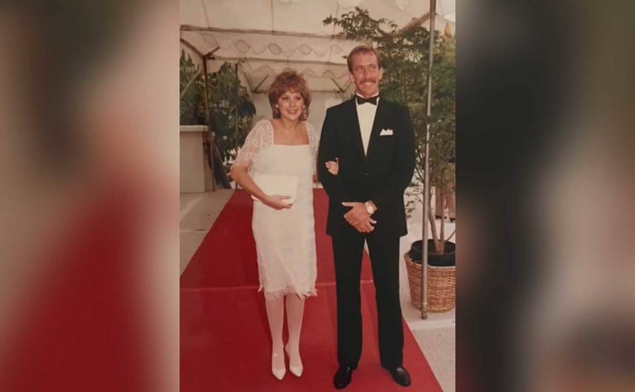 Michael and Casey Hammer attend an event.