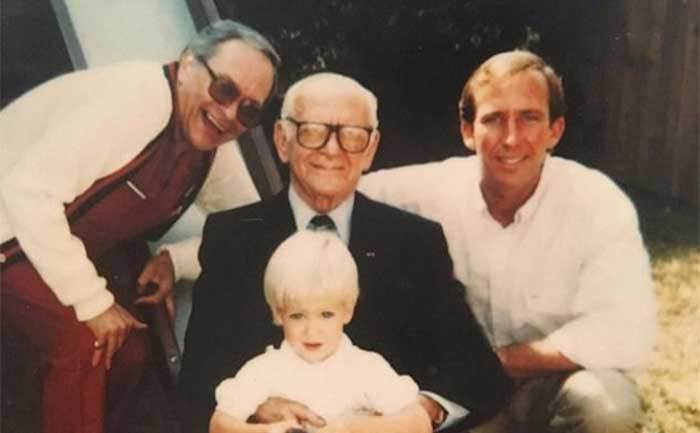 Four generations of Hammer men.