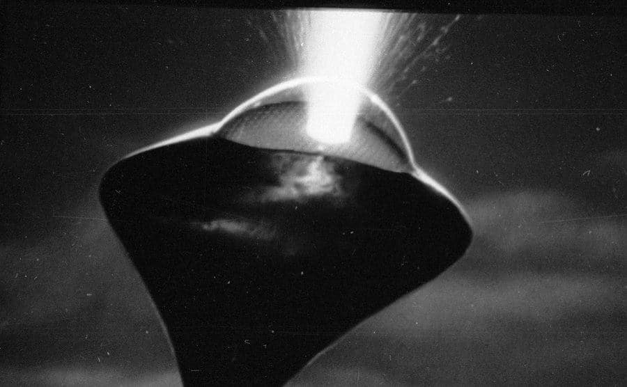 An image of an extraterrestrial spaceship.