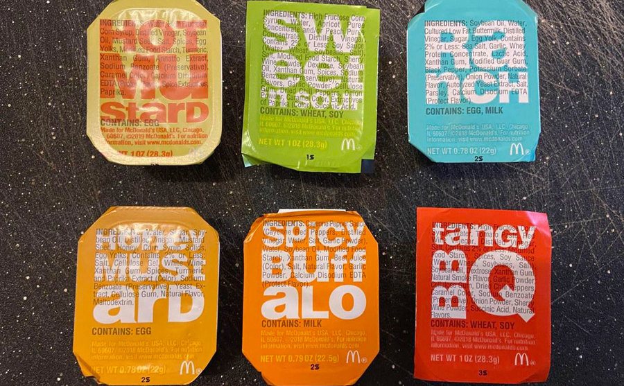 McDonalds sauces.
