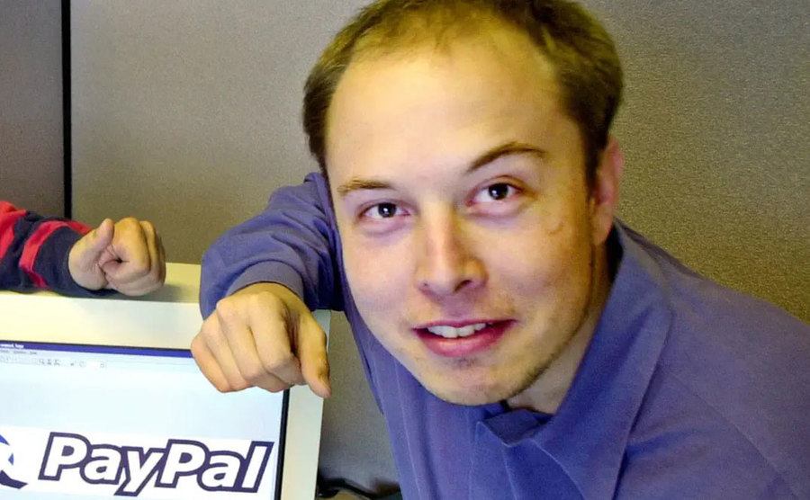 A dated portrait of Musk.