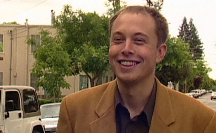 A still of Musk during an interview.